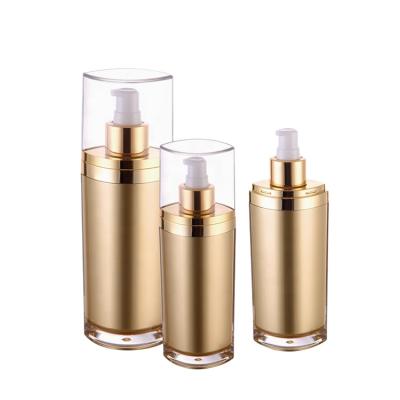 China 50ML PACKAGING PACK , 120ML Professional Gold BEAUTY BEAUTY Airless Bottle For Face Lotion / Cream for sale