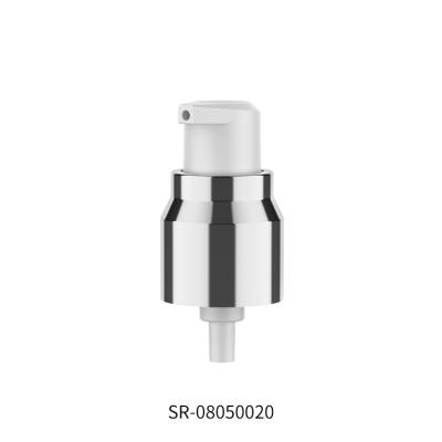 China Non spill 20mm outer spring white alum. treatment pump cream dispenser pump for sale