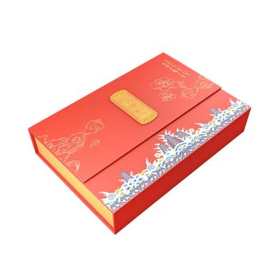 China Folding Lid Gift Packaging Box Custom Printing Hard Paper Book Type Handmade Gift Box for sale