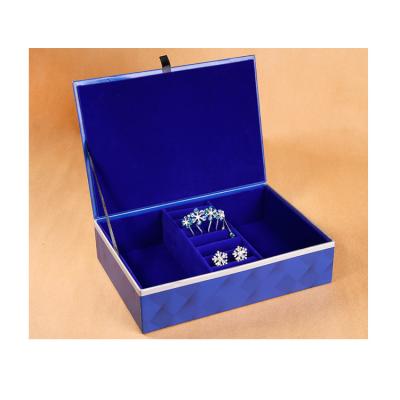 China Handmade Custom Printing Book Type Cardboard Jewelry Gift Boxes With Velvet Finish for sale