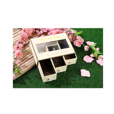 China China Factory Handmade Storage Box Paper Packaging Box With Clear PVC Window for sale