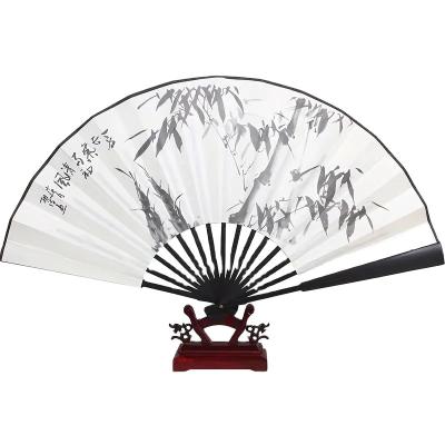 China Wooden Chinese Fan Bamboo Silk Cloth Folding Calligraphy Painting Household Empty Gift Giving Handwork Factory Wholesale for sale