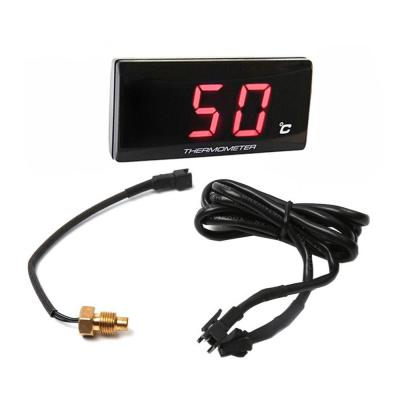 China Motorcycle Digital Thermometer Water Temperature Digital Display Measuring Meter Plastic Universal Motorcycle for sale