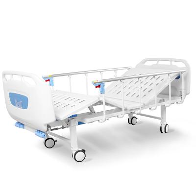 China 2 Functions HP-D2w Two Functions Stainless Steel Multifunction Adjust Medical Manual ICU Hospital Bed for sale