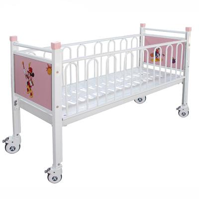 China HP-031 Hao Pak One Function Babies Manual Bed Pediatric Children's Hospital Bed with Casters for sale