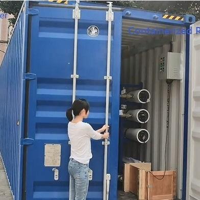 China Containerized Bore Hole Salt Water Seawater Desalination Machine Sea Well Water Desalination Machine for Irrigation for sale