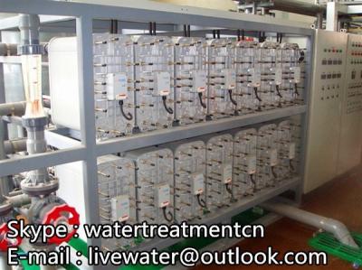 China battery distilled Deionized Water Systems With PLC Control 1TPH Productivity for sale