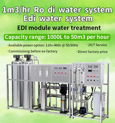 China Electrodeionization Edi Module Water Treatment 1000L/Hour UPVC Material for sale