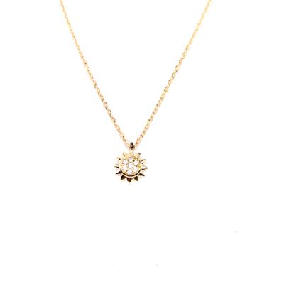 China Fashion 2021 New Designs Jewelry 14k Gold Pendant Necklaces For Women for sale