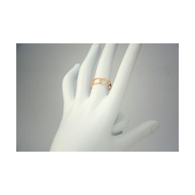 China Fashion Hot Sale CLASSIC Ring For Women Rings Gold Ring Buckle Design Hollow Out 14k for sale