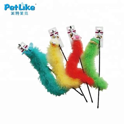 China Viable Puzzle Toys Cat Teaser Feather Interactive Cat Toy Interactive Cute Cat Toy Cat Wand With for sale