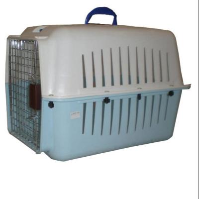 China Quality Vent Viable Air Lines Approved Dog Carrier Travel Plastic Cat Trolley Cage Outdoor Pet Air Box for sale