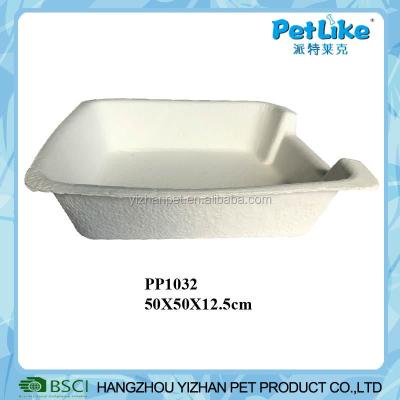 China Sustainable Eco Friendly Disposable Pet Cat Litter Box Cat Toilet Box for sale