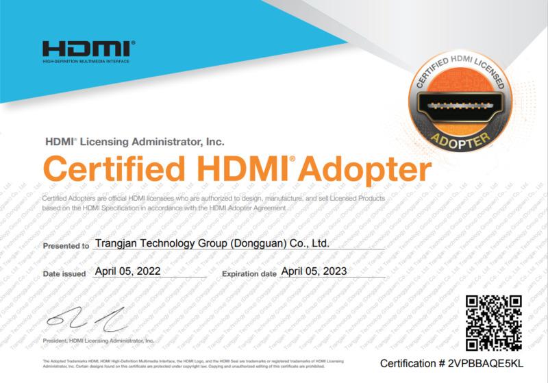 HDMI - Dongguan Trangjan Industrial Co., Ltd.