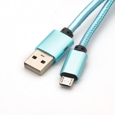 China Mobile Phone Tassel USB Cable Classic USB A To Micro/Lightning/USB-C 2.4A Cable Durable Cable Connector Aluminum Quick Charging OEM Supported for sale