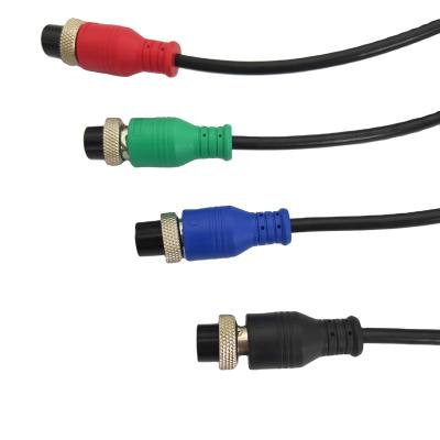 China M16 / M18 Electronic Customized Din BNC Cable Waterproof IP67 With 2 / 3 / 4 / 5 Pins for sale