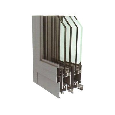 China Grj100m Modern Plastic Injection Aluminum Glass Sliding Doors Front Doors for sale