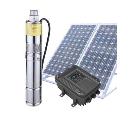 China Liyuan Manufacture1.5hp High Flow Solar Submersible Pump 2 Inch 3 Inch Deep Water Submersible Well Pumps Solar Fountain Pumps. in diameter LEDs for sale