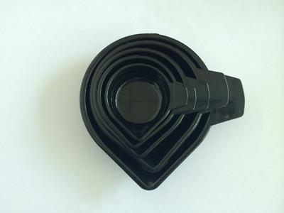 Cina la Measuring cup di plastica nera per l'equilibrio/la pesatura della scala della tazza delle gemme ha messo cinque pc in vendita