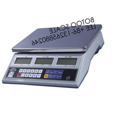 China Tischplatten-Skaladruck der 30kg- kalibrieren x 1g-Tischplatten-Skala-Bt-417 Digital Einheitsumwandlung RS-232 zu verkaufen