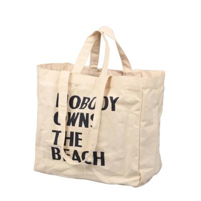 China Fashion Alphabet Canvas Bag Custom Handled Shopping Bag Custom Portable Canvas Bag for sale