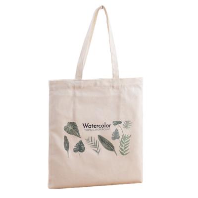 China Wholesale Cheap 100% Cotton Handled Tote Bag Canvas Shopping Bags With Logos Custom Grocery Cotton Bag for sale