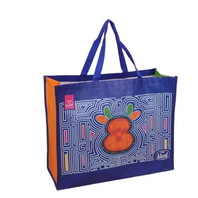 China Wholesale Laminated Tote Bags Handled With Custom Printed Logo Non Woven Shopping Bag Non Woven Bag for sale