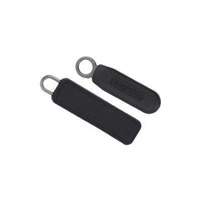 China Other Custom Fashion Logo For Garments Bags Fancy PVC String Puller Zipper Factory Wholesale High Quality New Design Rubber Slider New for sale