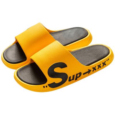 China European Custom Anti-Slip EVA Men Slippers Lady Slides Sandal Printed Logo Woman Slides Sandals Slippers for sale