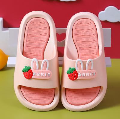 China 2021 Light Children Slippers Cute Child Soled Soft Cartoon Soled Cute Child's Indoor Outdoor Bath Rabbit Slipper Sandals for sale