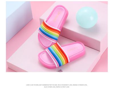 China Princess Shoes Summer Outdoor breathable home of rainbow slippers children and girls led flashing light slippers children for sale