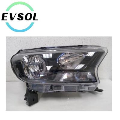 China Cool Fast Hot Selling Auto Lighting System Headlight Lamp With Long Halogen And Xenon White Lights Headlamps For Ford Ranger 2015 2016 for sale