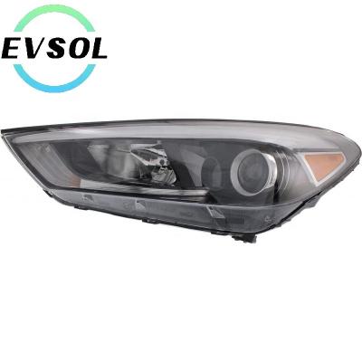 China Cool Fast Hot Selling Yellow Halogen And Xenon Headlamp Auto Head Lamp Car Lighting System Headlights For Hyundai Tucson 2016 2017 for sale