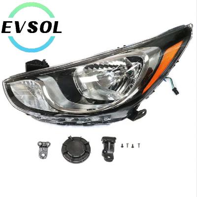 China Cool Fast Hot Selling Auto Lighting System Head Lamp Headlight Halogen And Xenon Headlights For Hyundai Accent 2012 2013 2014 USA 92101-1R010 for sale