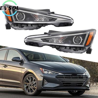 China Halogen car part lamp auto part main lighting systems and xenon headlights headlight for HYUNDAI ELANTRA 2018 2019 2020 for sale