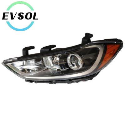 China Cool Lowest Price Fast Lighting Halogen Head Lamp Head Light Front Halogen And Xenon Headlights For Hyundai Elantra 2016 2017 2018 USA Type for sale