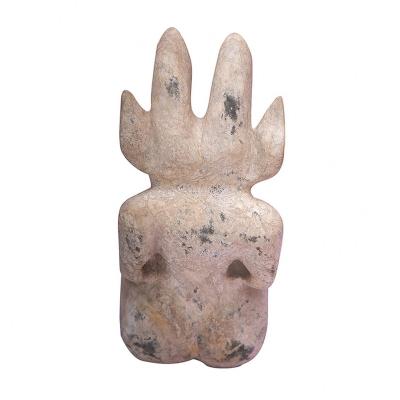 China China national style jade carving product jade sun horned people with polished jade surface for sale