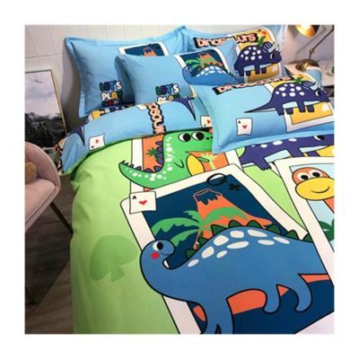 China 100% anti-static home bedding sheet dinosaur polyester microfiber cartoon printed textile material fabric for sale