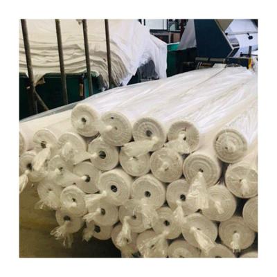 China Anti-Static Cheap Solid 100% Polyester Home Textiles Bleached Optical White Bed Cloth Overlay Fabric for sale