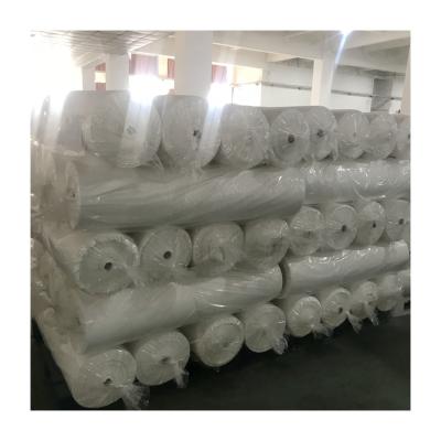 China Factory good quality cheap textile telas antistatic whiten white polyester microfiber fabric in roll for sale