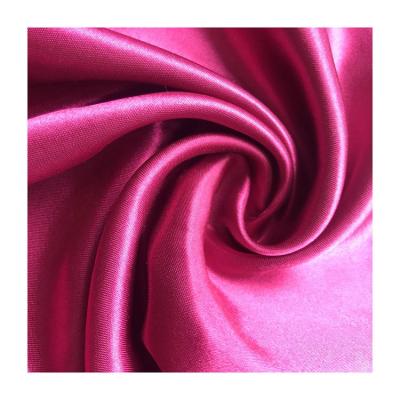 China Wholesale High Quality Anti-static Solid Color 100 Polyester Satin Smooth Shiny Fabric for sale