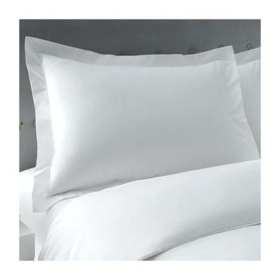 China Pillow Case Cover Breathable 100% Polyester Custom Anti Static Zippered White Bed Pillow Protector for sale