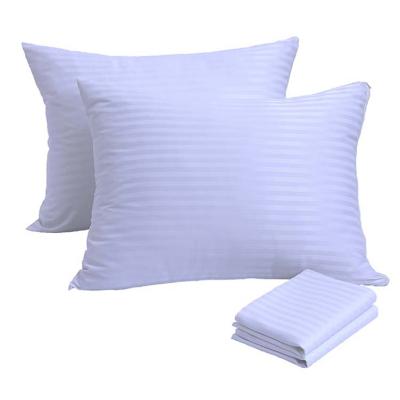 China Wholesale Cheap Plain White Microfiber Bed Pillow Protector Cover Good Quality for sale