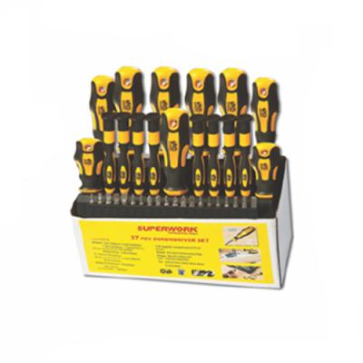 China Comfortable Handle 39 Pcs Magnetic Screwdrivers Chrome Vanadium Tool Kit for sale