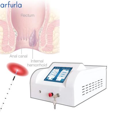 China Skin Tightening Arfurla 980 1470 Nm Laser Cutting Warts Hemorrhoids Laser Machine for sale