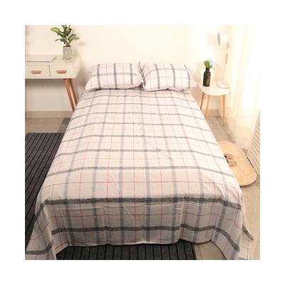 China Soft and Comfortable 100% Cotton Bedding Set Gray and Pink Plaid Amazon Hottest Items Nondisposable for sale