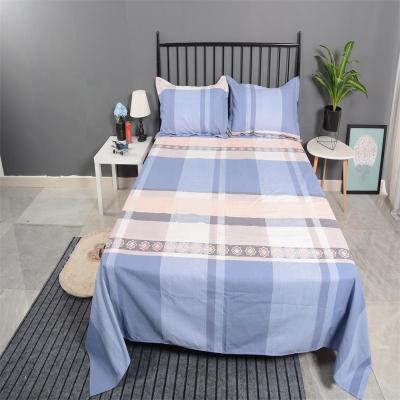 China Hot Selling Single Striped Colored Bed Linen Anti-Static Set Luxury for sale