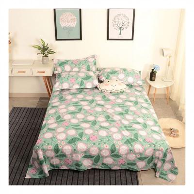 China High Quality Anti-static Hot Selling Dragon Fruit Queen Size Green White Bedding Set for sale