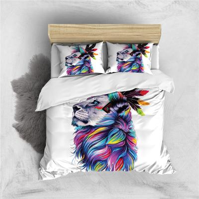 China Anti-static home textiles latest style bedding set three-dimensional pattern 3d pima cotton bedding for sale