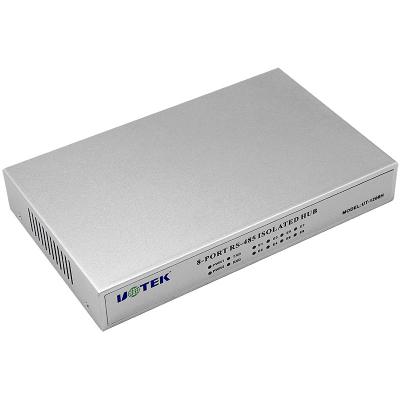 China RS-232 / RS-485 Serial Hub 8 to RS-485 Ports Hub Converter for sale